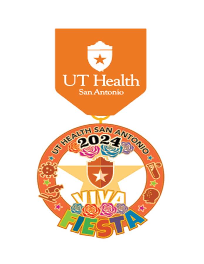 Fiesta medals from UT Health San Antonio available for purchase from April 15 to 26, 2024.