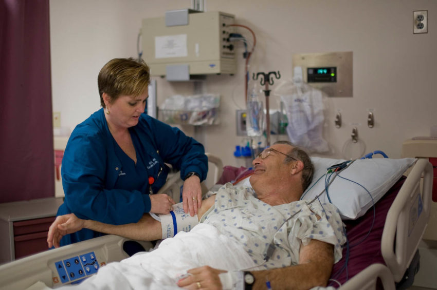 One career choice of earning a nursing degree is bedside nursing.