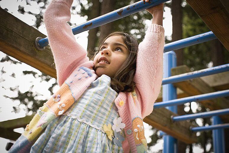 latino girl playground