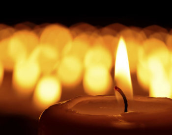 Candle, tragedy, spiritual atmosphere and in remembrance of loved ones
