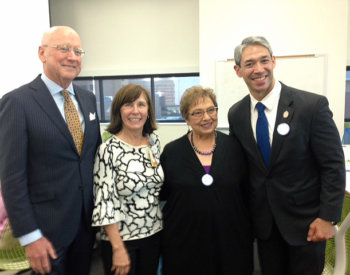 William Henrich, Carole White, Mary Lou Rodriguez and Ron Nirenberg