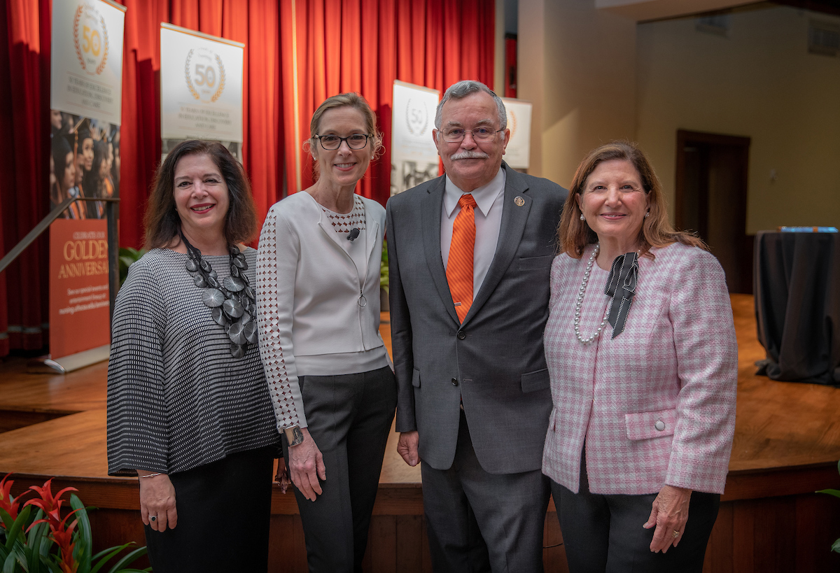 Dr. Eileen Breslin, Carolyn Jones, John Franklin and Mary Henrich