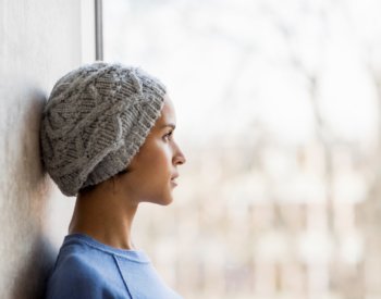 Cancer Patient with Cap Photo