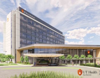 Rendering of the UT Health San Antonio Multispecialty and Research Hospital