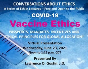 Flyer: Covid-19 Vaccine Ethics: Passports, Mandates & Global Allocation