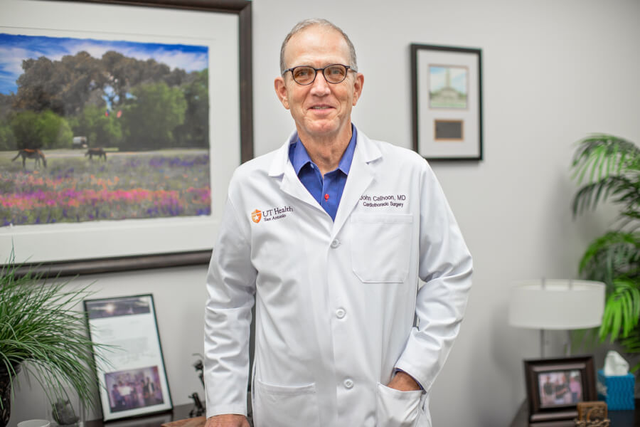 John Calhoon, MD, UT Health San Antonio professor and cardiothoracic surgeon in the Department of Cardiothoracic Surgery
