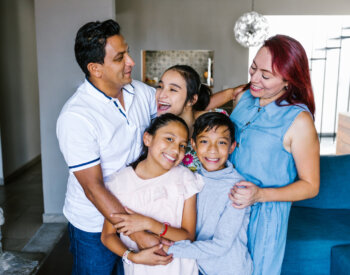 Photo of Hispanic family
