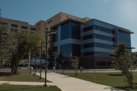 The building facade of the UT Health San Antonio Center for Brain Health