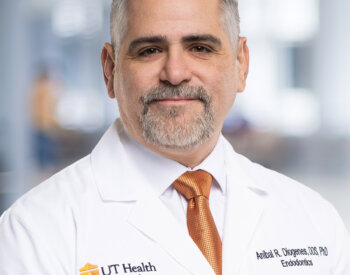 Anibal Diogenes, the associate dean for clinical affairs and chair of the Department of Endodontics at the School of Dentistry, is among 12 members from the UT System who will be recognized with the 2026 Regents’ Outstanding Teaching Award presented by The University of Texas System Board of Regents.